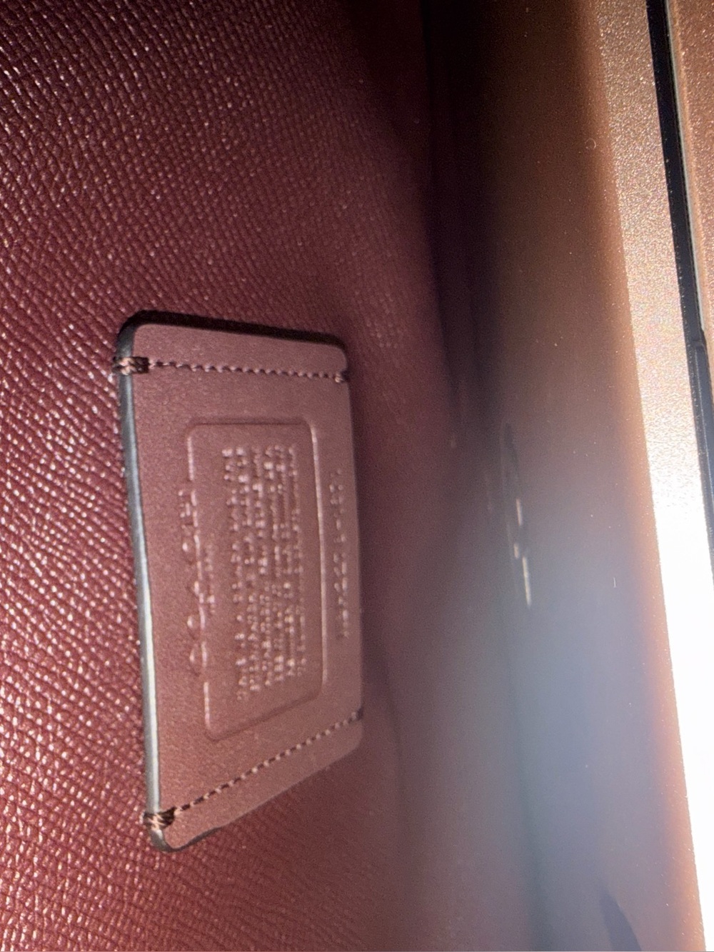 Coach Mollie Tote Bag in Black/ True Red 1671 - Picture 5 of 11